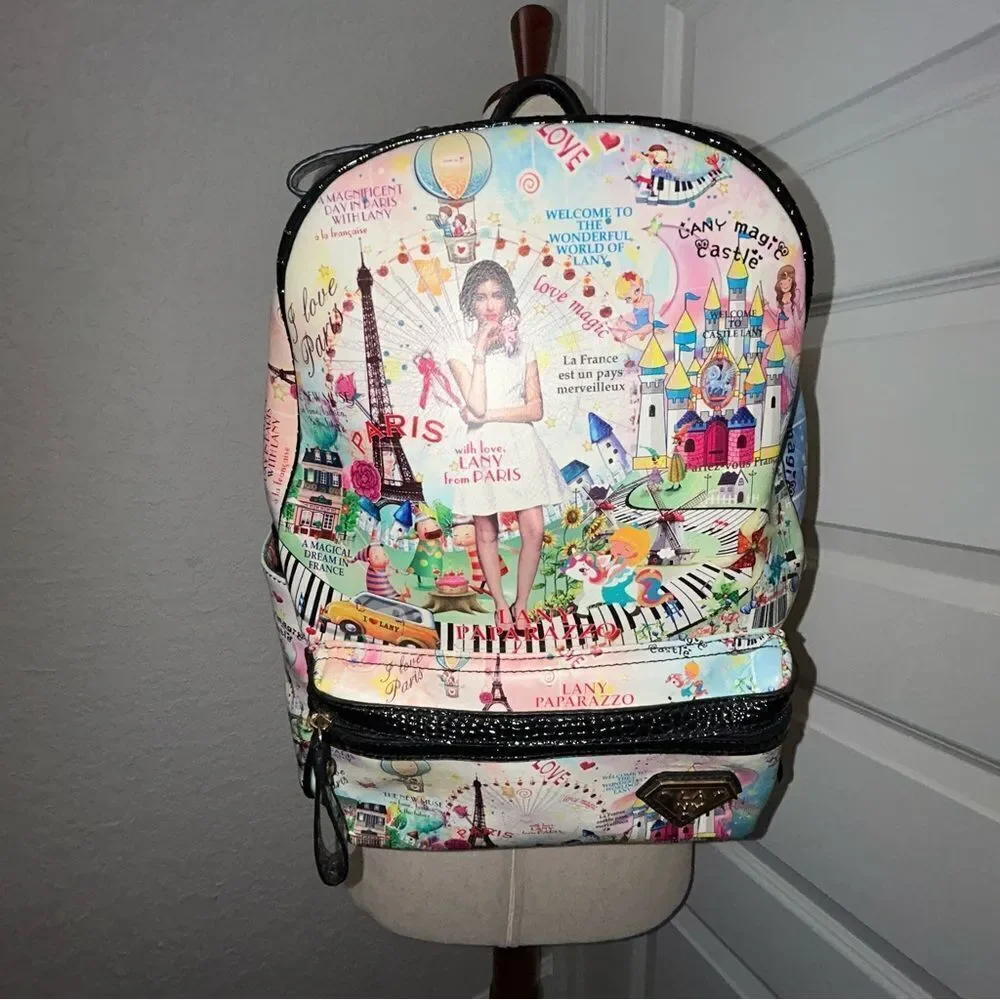 Lany Only Lany Statement Zipper Closure Backpack